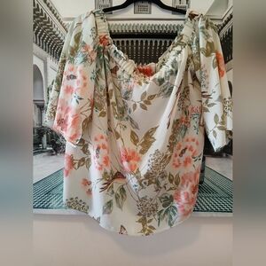 NEW YORK AND COMPANY FLORAL PRINT BLOUSE